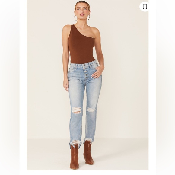 NWT 7 FOR ALL MANKIND WOMEN'S HIGH RISE CROP DENIM JEANS - Picture 5 of 17